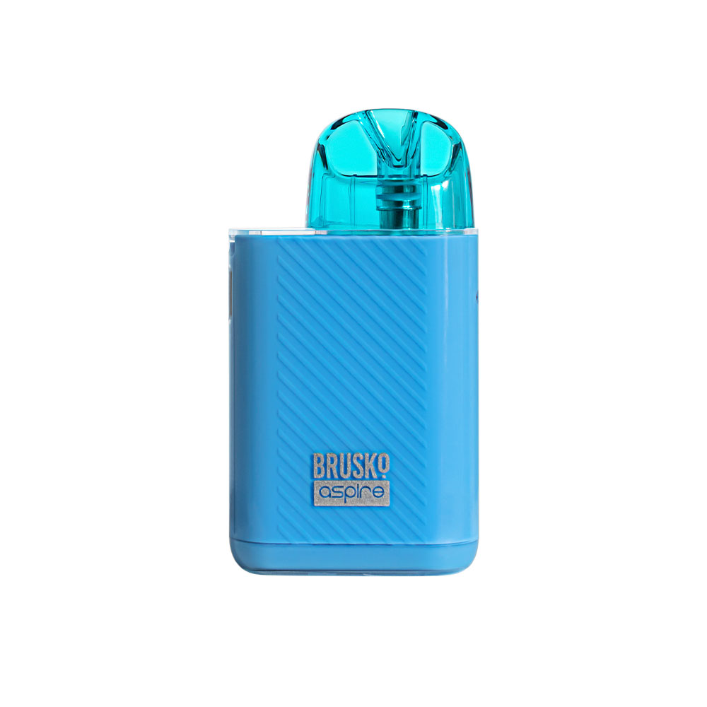 Перезаправляемая Под-Система Бруско Миникан Плюс Глосс эдишен (Brusko Minican Plus Gloss Edition) 850 mah, Небесно-голубой
