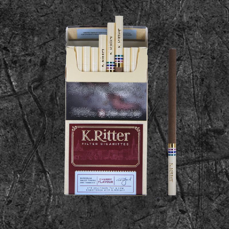 Сигареты К.Риттер Супер Слим Вишня (K.Ritter cherry flavour SS)