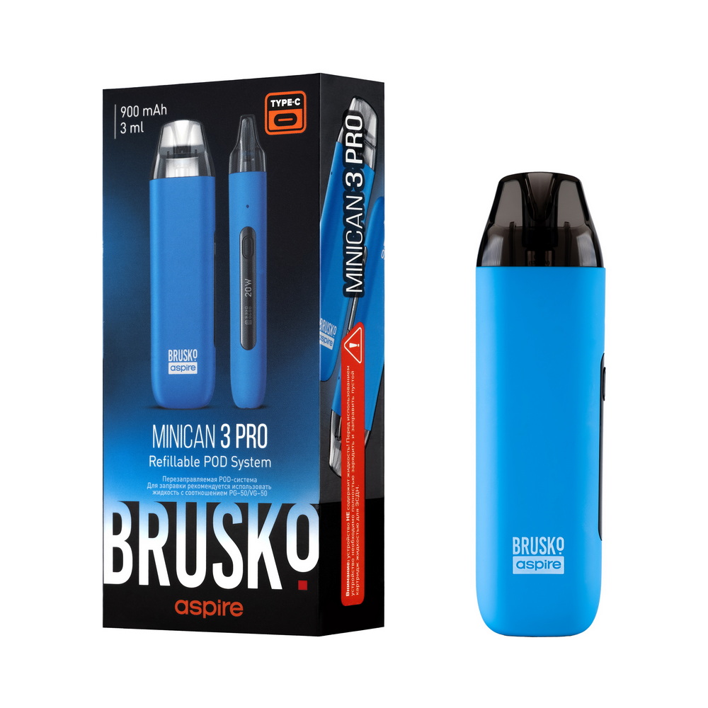 Электронная сигарета Brusko Minican 3 Pro Синий