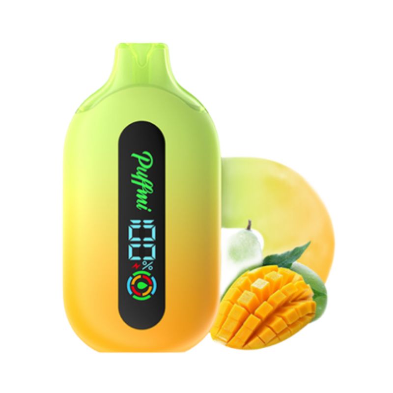 Электронная сигарета PUFFMI PURE 12000 затяжек Зеленое манго