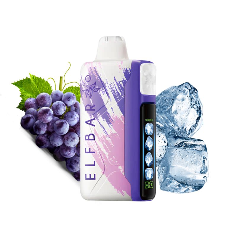 Электронная сигарета Elf Bar Ice King 30000 - Ледяной виноград (Grape Ice)