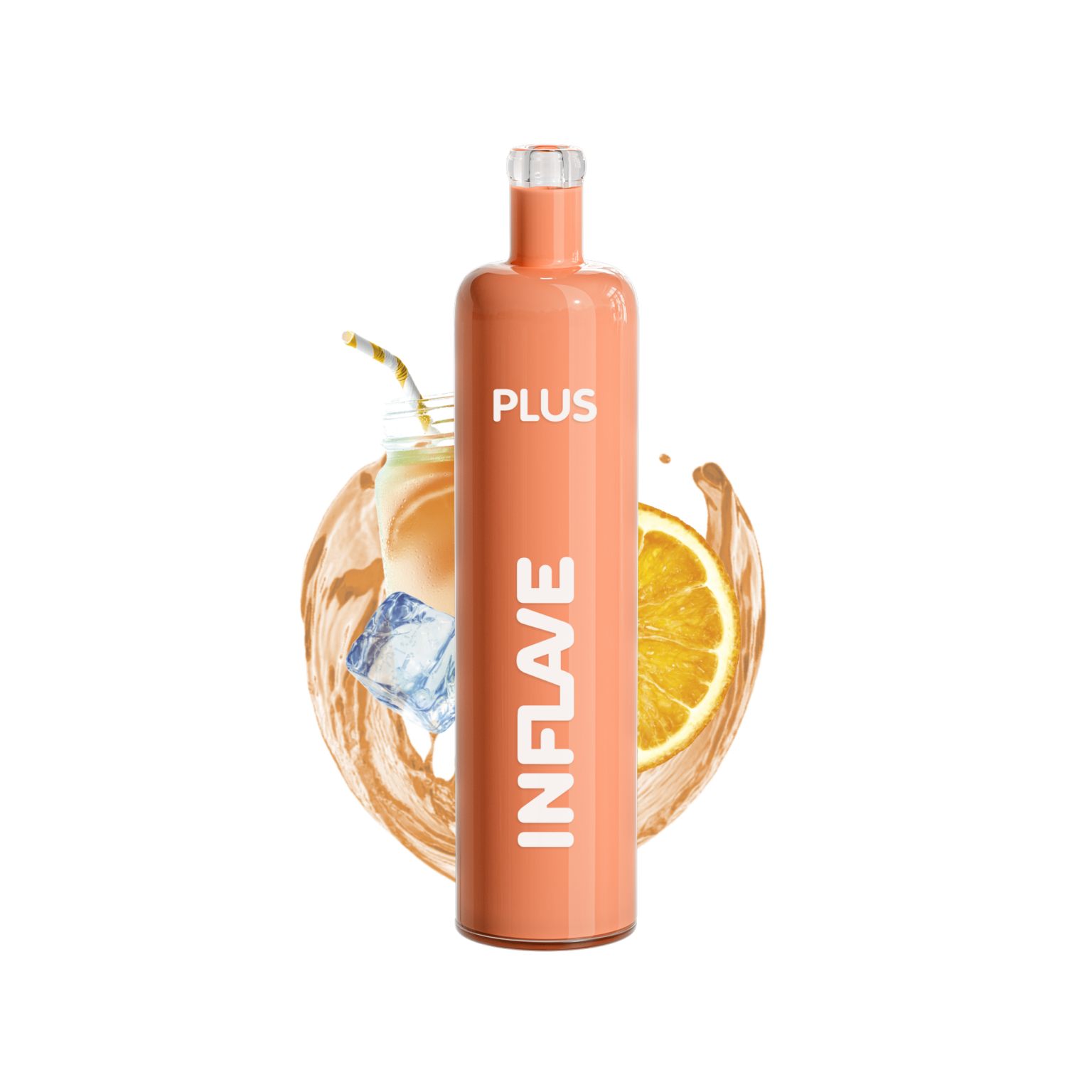 Электронная сигарета Inflave Plus 2200 затяжек Имбирный Лимонад