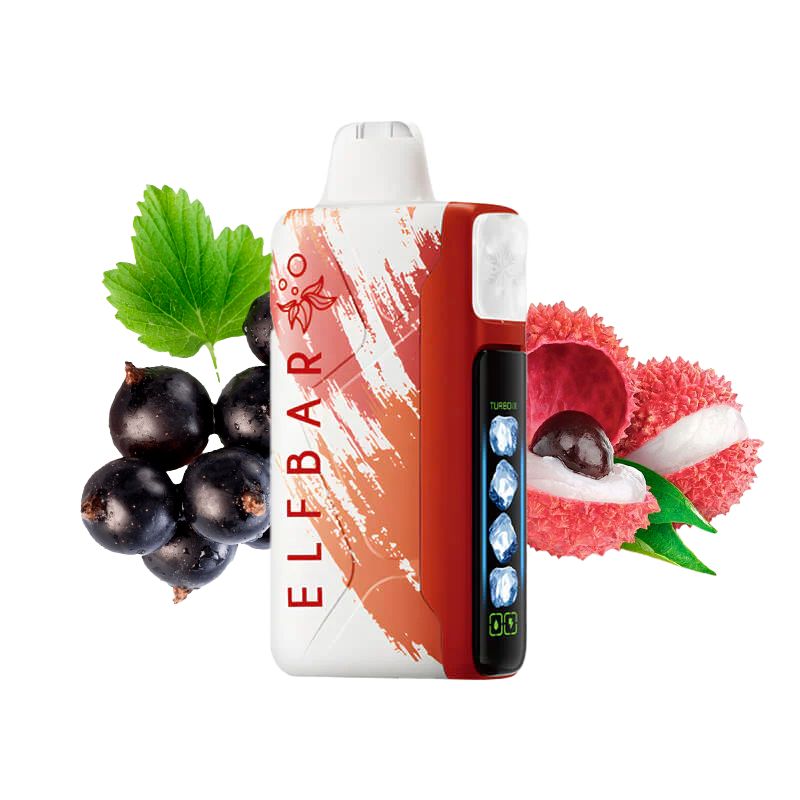Электронная сигарета Elf Bar Ice King 30000 - Черная смородина личи (Ribena Lychee)