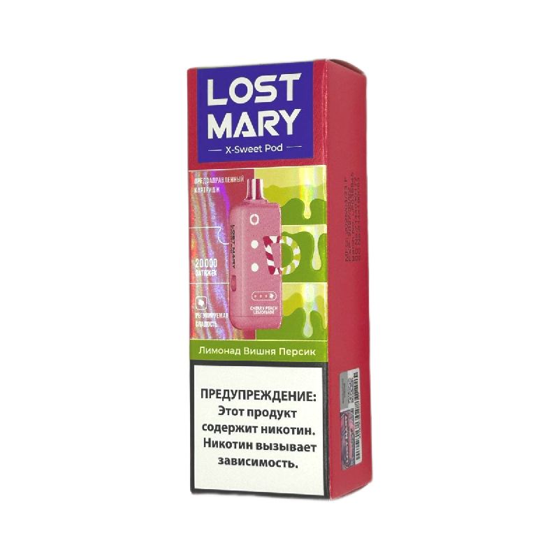 Картридж Lost Mary X-Link Sweet 20000 - Лимонад Вишня Персик